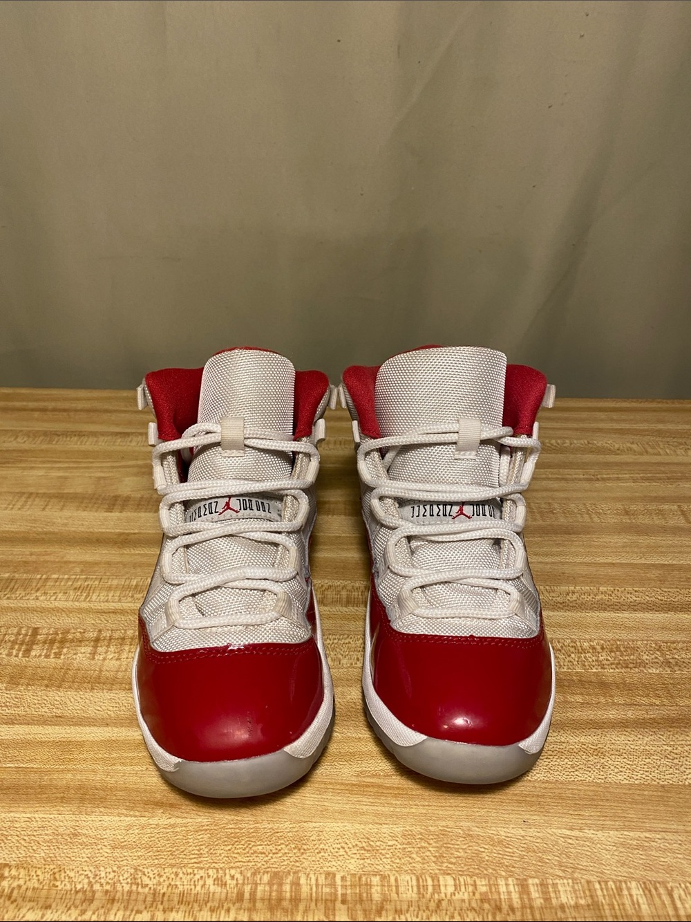 Nike Air Jordan XI 11 Retro High PS Cherry Red kids shoes size 2Y - Picture 4 of 8